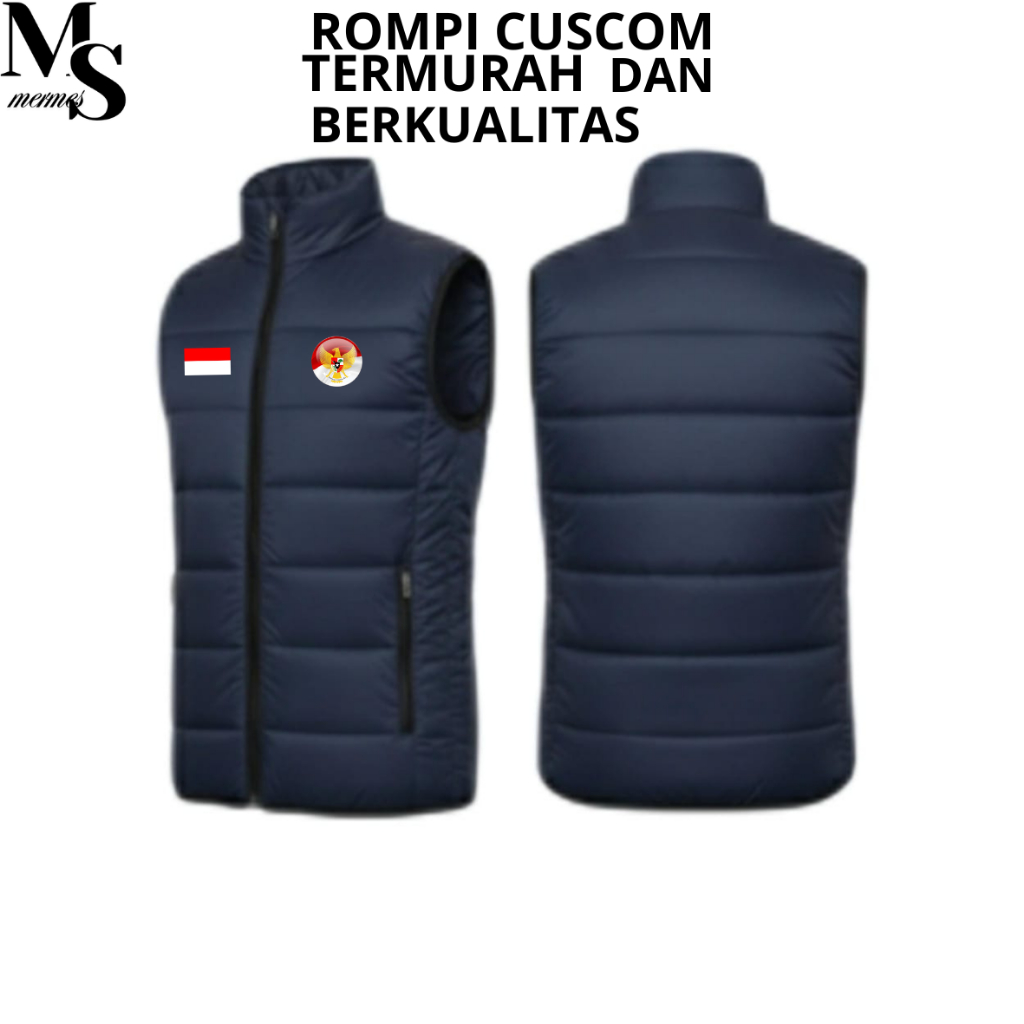 Custom Rompi Garuda  Vest Jaket Rompi Outdoor | Rompi Kasual | Rompi Motor | Rompi Garuda Custom | R