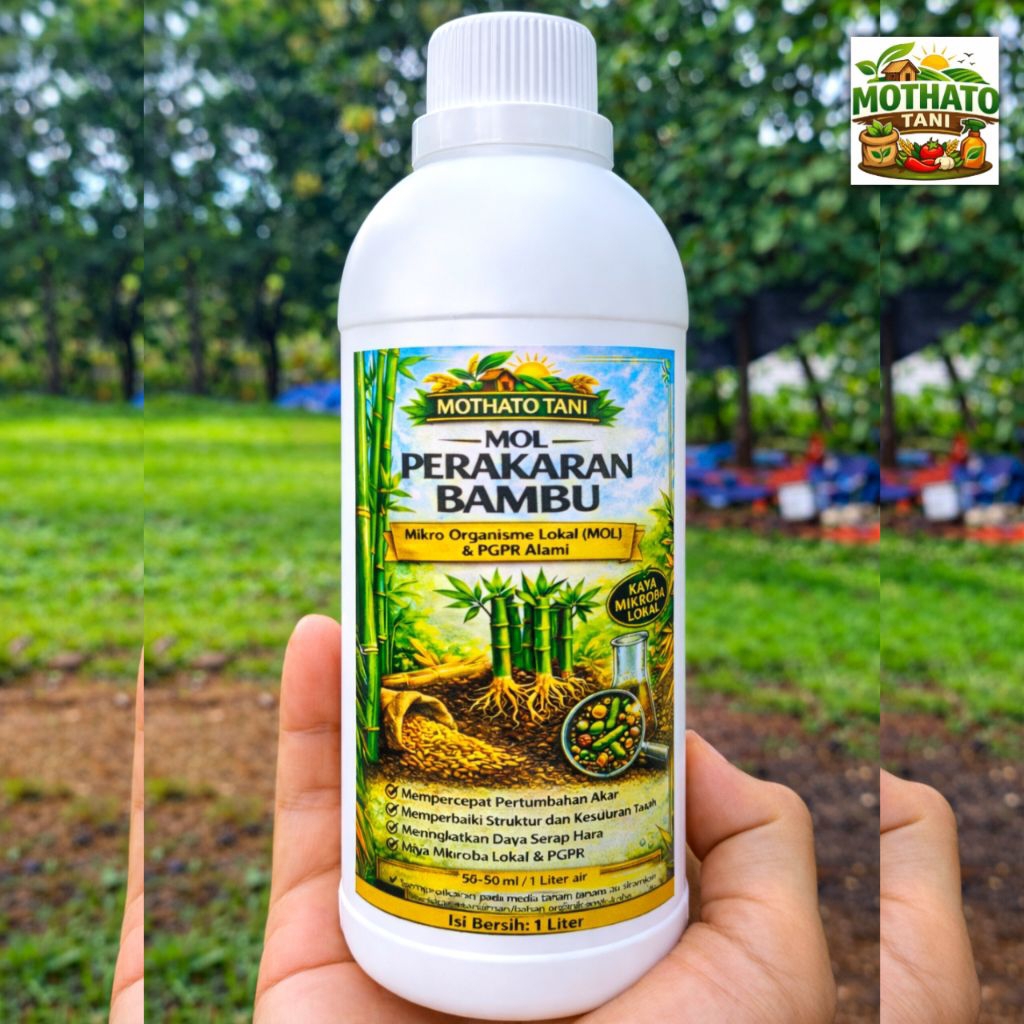 MOL PERAKARAN BAMBU Mikro Organisme Lokal (MOL) & PGPR AlamiIsi Bersih 1 Liter - 500 ml