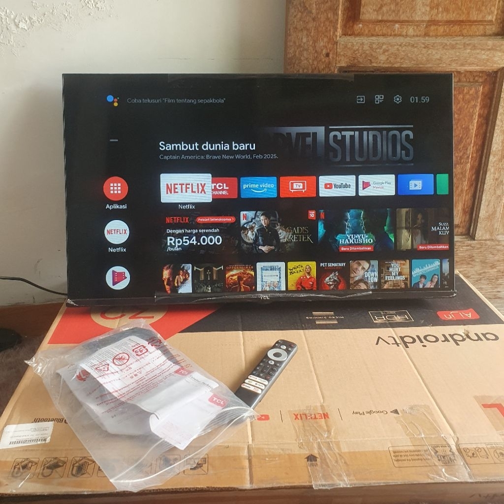 tv led 32" TCL android tv second like new type 32A7