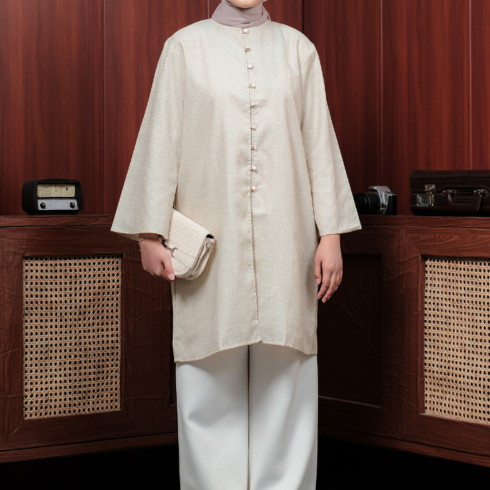 RUNAKU - FAZLINA TUNIK - BAJU ATASAN WANITA TERBARU KATUN - KURUNG MALAYSIA LEBARAN 2026