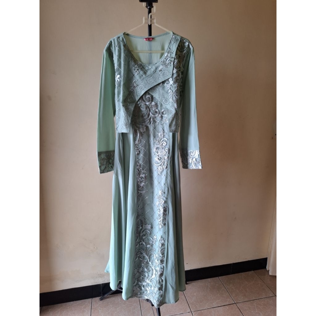 DRESS / GAMIS / JUBAH BRUKAT WANITA MUSLIMAH Preloved