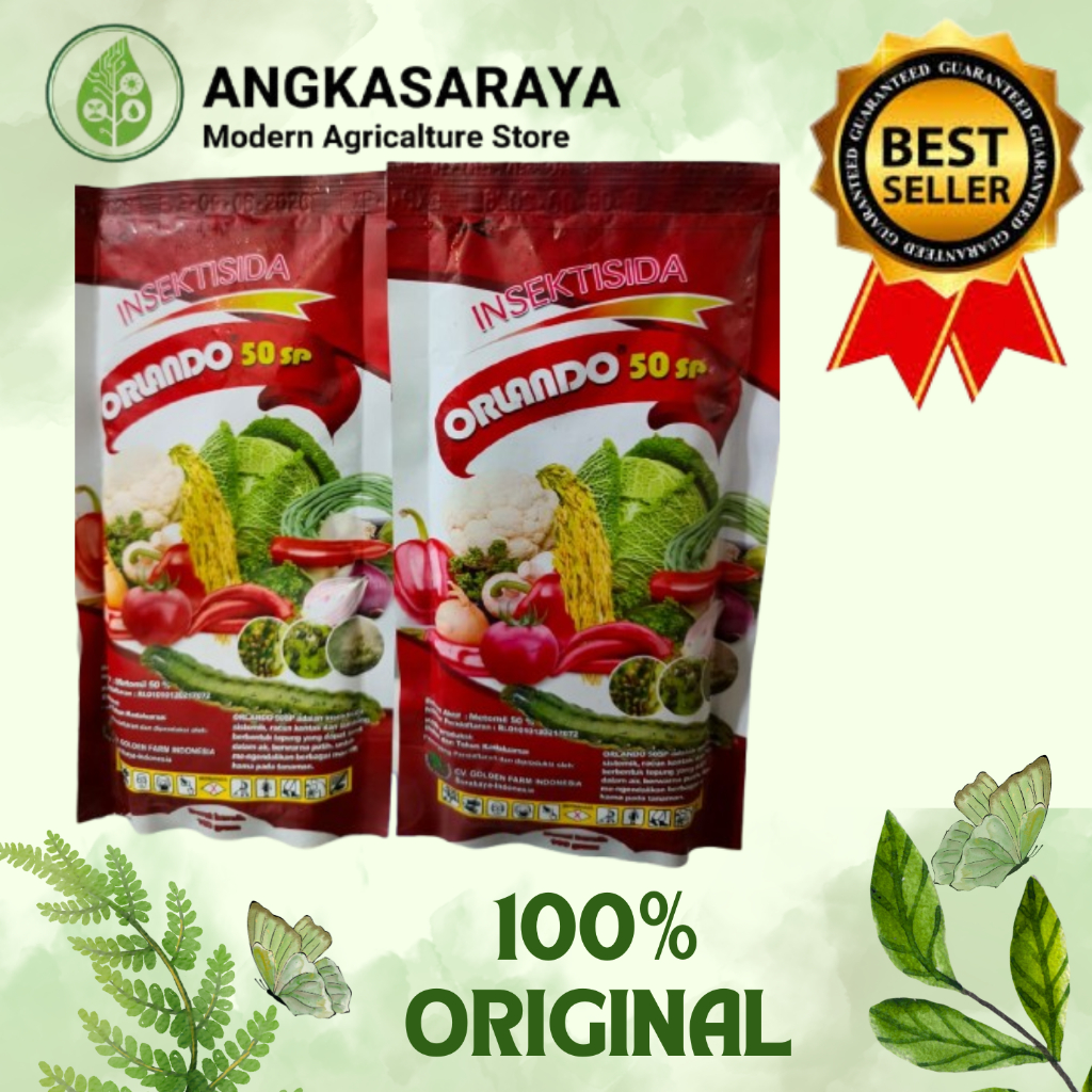 INSEKTISIDA ORLANDO Metomil 50SP 100gr - Obat Ulat