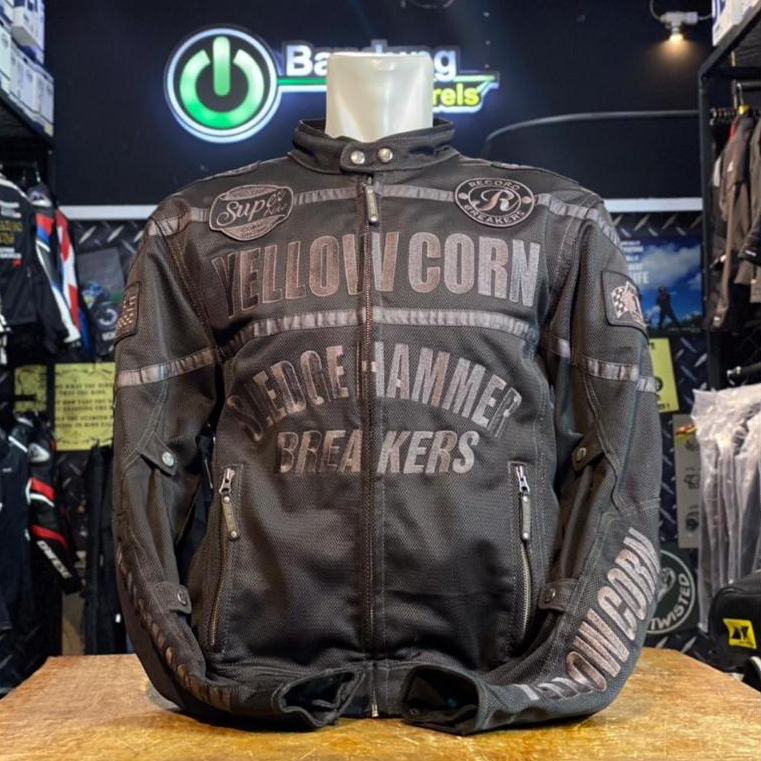 ND Jacket Yellow Corn YB 0108 Full Mesh Jaket touring Safety size LL Second Yellow corn Preloved