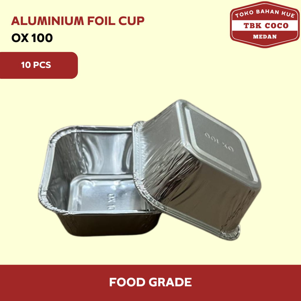 Aluminium Foil Cup Kotak Aluminium OX 100