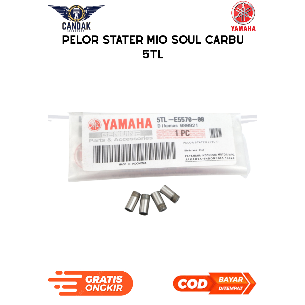 Pelor Starter Yamaha Mio Sporty / Mio Soul Karbu 5TL 5LW Original Premium | Roller Starter Bendix Mi