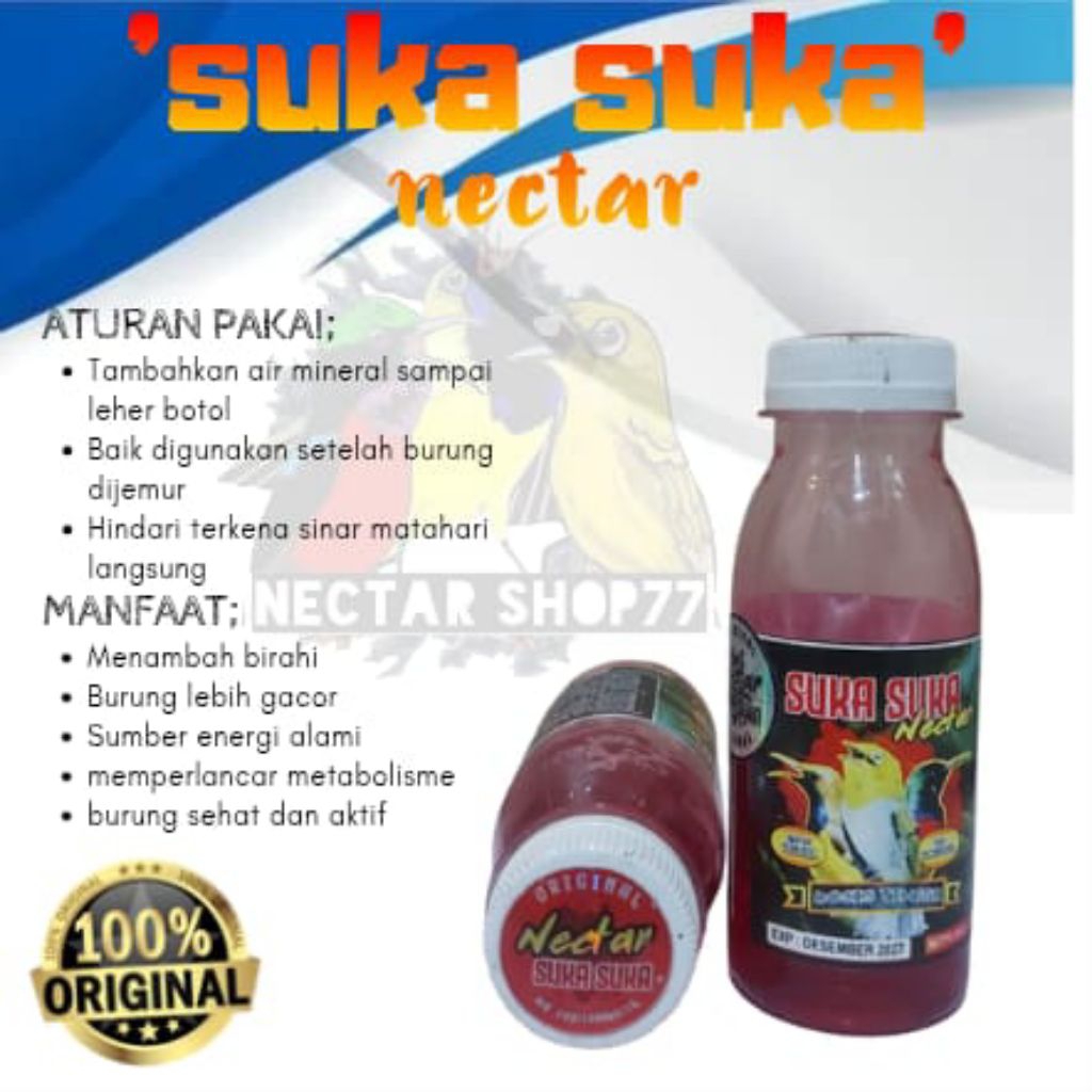 suka suka nectar dosis tinggi