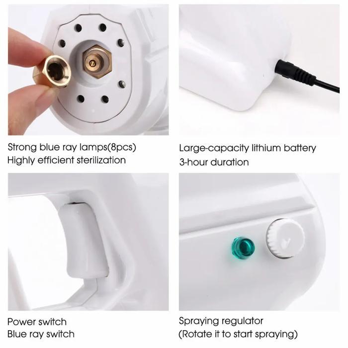 SPRAY GUN DISINFEKTAN UV NANO SPRAY GUN DISINFEKTAN PORTABLE YJ-01