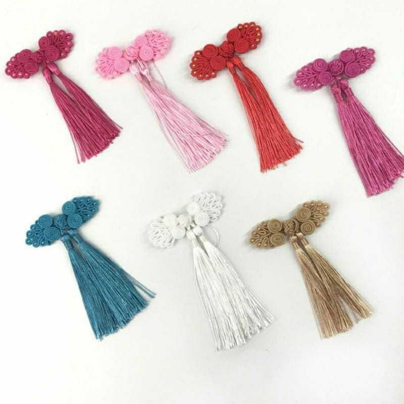 1 BUAH - KANCING SHANGHAI 2 TASEL/ TASEL IMLEK/ APLIKASI IMLEK/ KANCING IMLEK/KANCING SHANGHAI MERAK