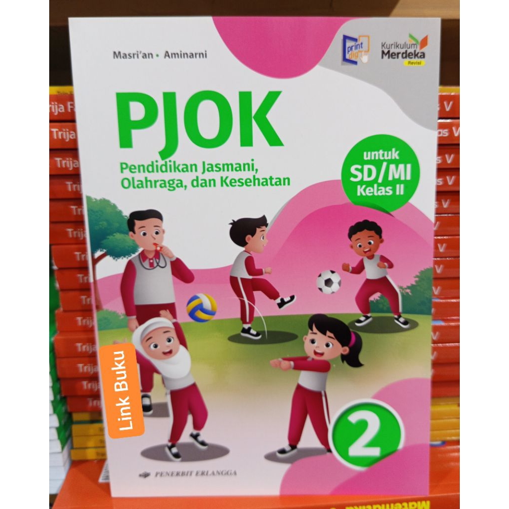 Buku PJOK Kelas 2 SD Kurikulum Merdeka Revisi Erlangga