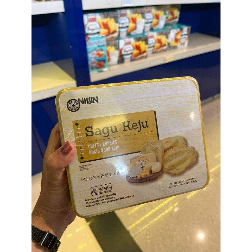 NISSIN sagu keju kaleng