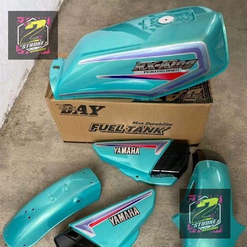 BODY SET TANGKI YAMAHA RX KING BODI FULLSET RX KING TAHUN 2000 WARNA BIRU TOSCA