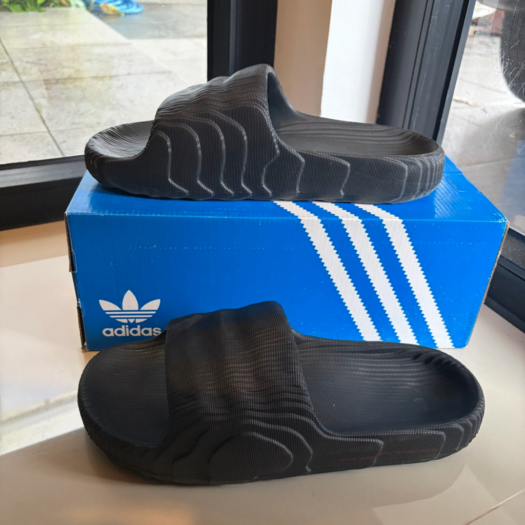 Sandal Adidas Adilette 22 Slides Black Size 11 Original [SECOND]