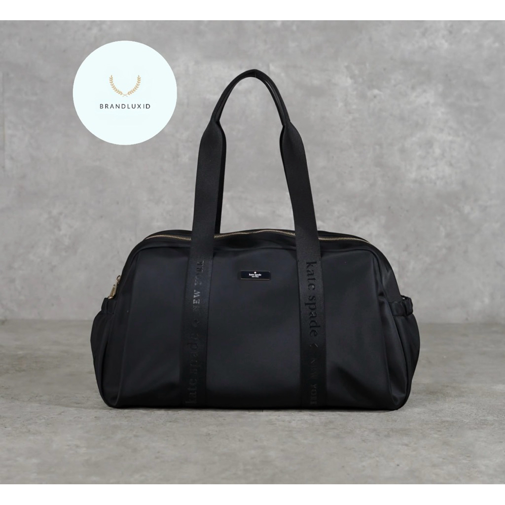 Kate Spade Weekender Nylon Duffle Bag in Black
