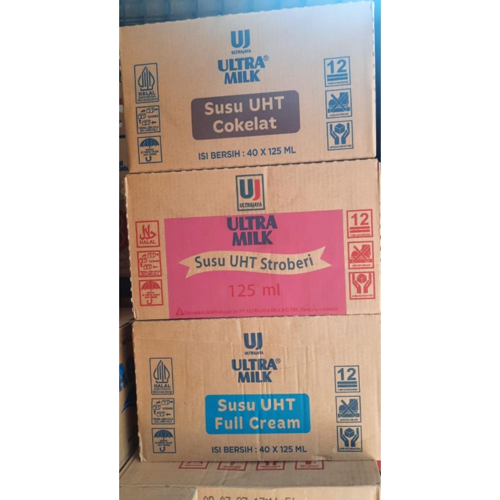 Ultramilk Susu UHT 125 ml 1 Dus isi 40 pcs