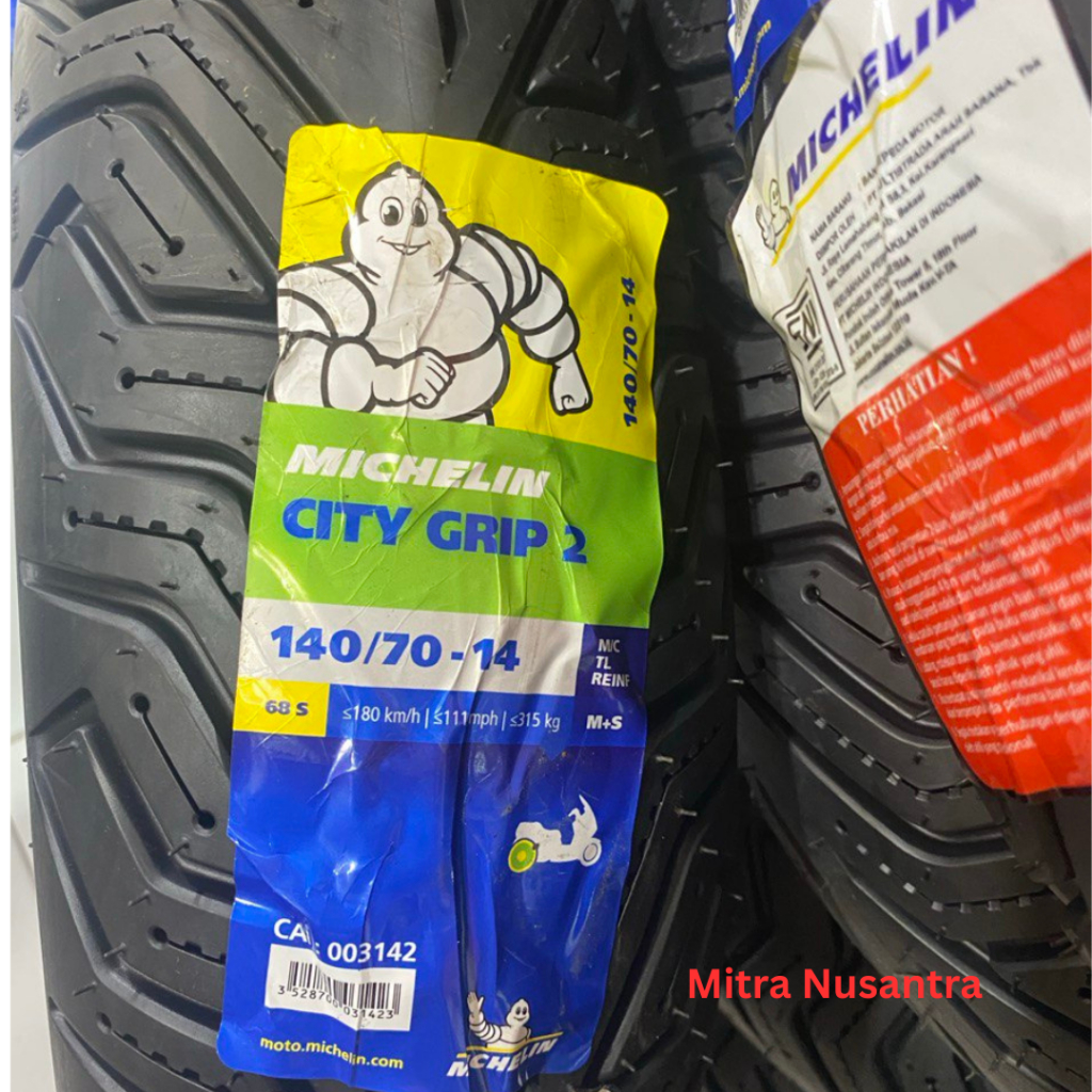 SNI Ban MICHELIN 140/70-14 CITY GRIP 2 Tubeless/ IMPORT Ban Motor FORZA, AEROX 155, XMAX, BELAKANG a