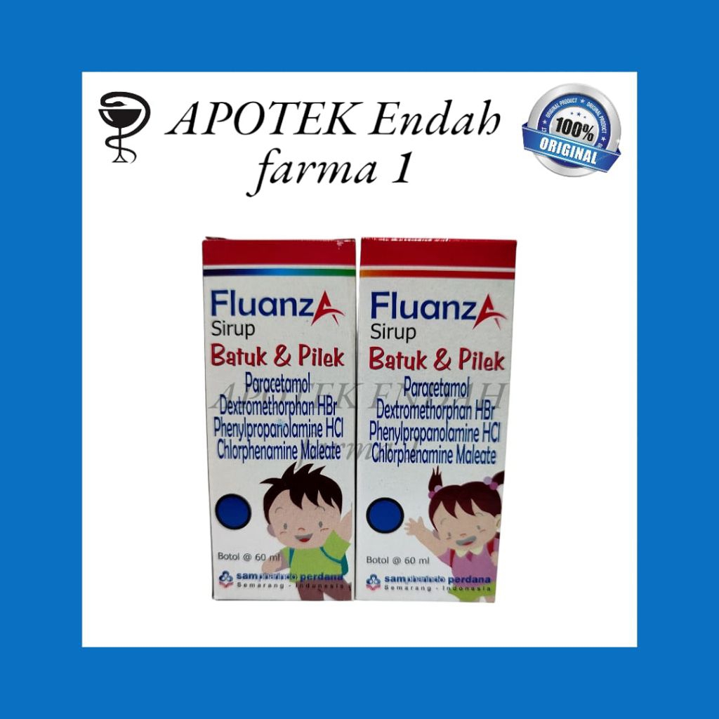 FLUANZA Obat Demam, Batuk, dan Pilek Anak