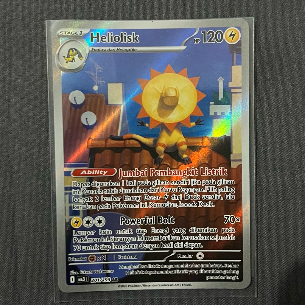 Heliolisk AR Mega Impian EX - Kartu Pokemon TCG Indonesia