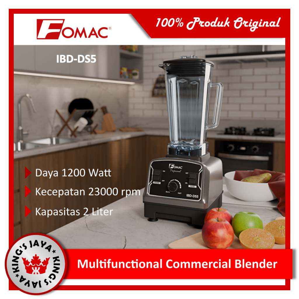 Blender Komersial Serbaguna FOMAC IBD-DS5 Commercial Blender