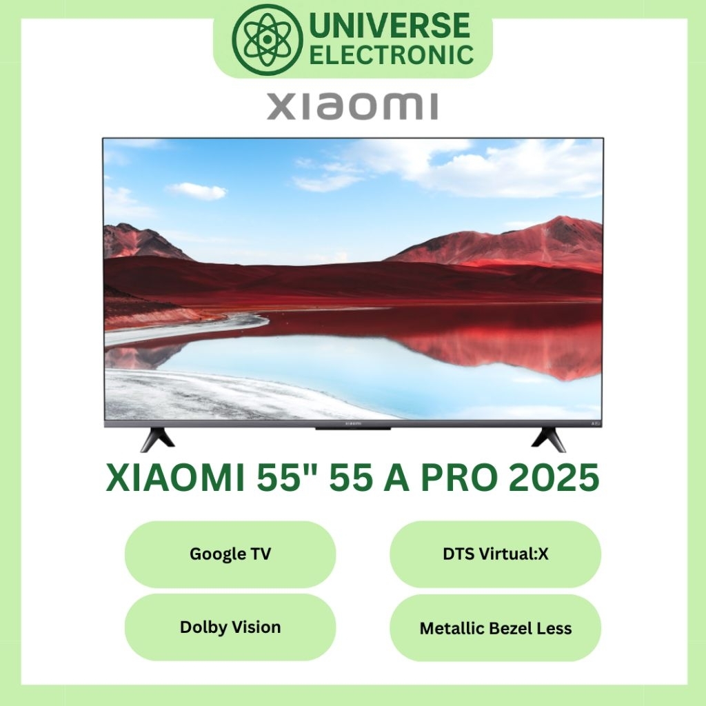 XIAOMI 55 A PRO 2025 4K QLED GOOGLE TV 55 Inch