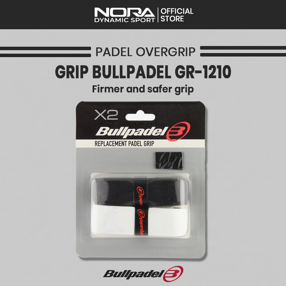 Bullpadel Grip GR-1201 Black and White Replacement Grip 