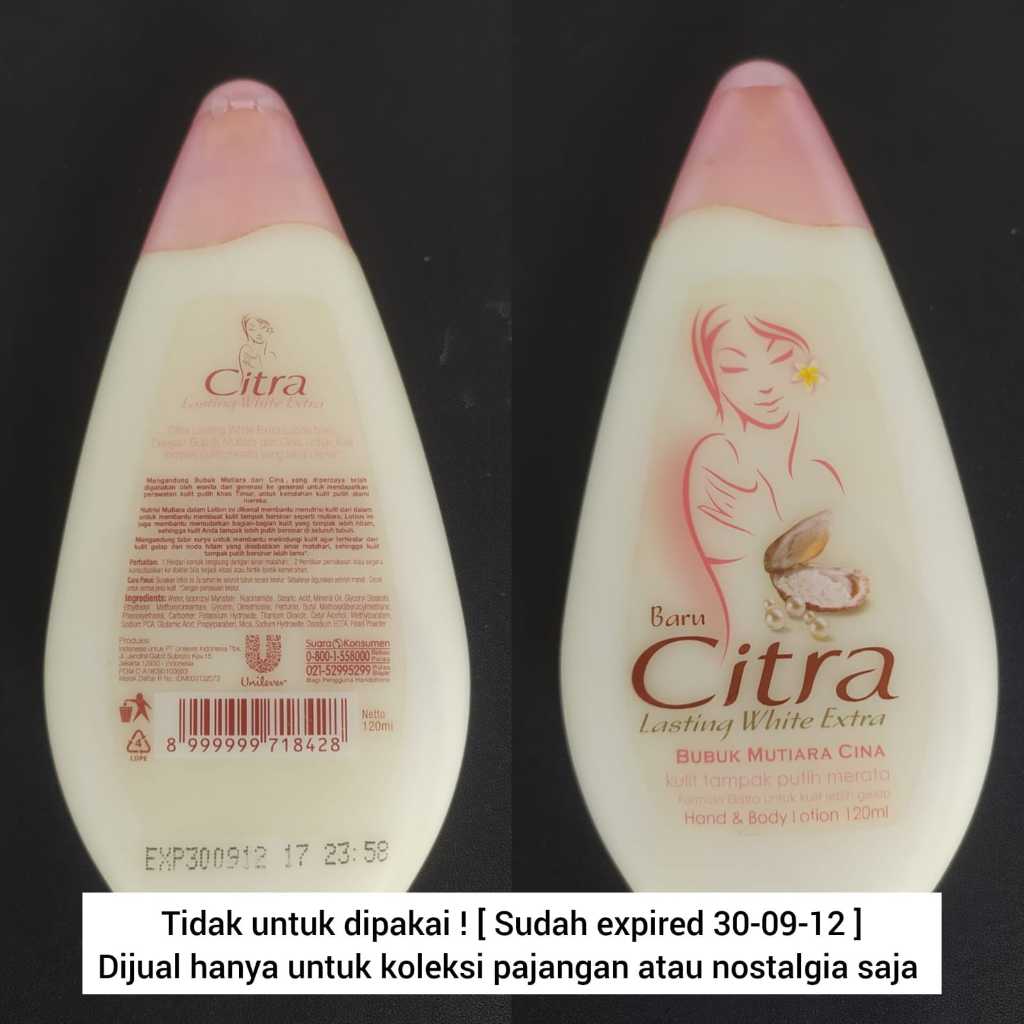 [ TIDAK UNTUK DIPAKAI ] EXP300912 KOLEKSI PRODUK JADUL CITRA 120ML HANYA UNTUK PAJANGAN SAJA