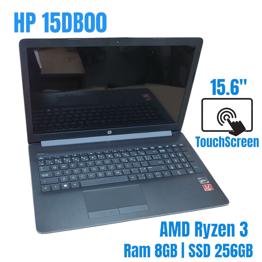 laptop HP 15 AMD Ryzen  3 2200u Ram 8GB SSD 256GB Touchscreen 15.6 inch nbhp58