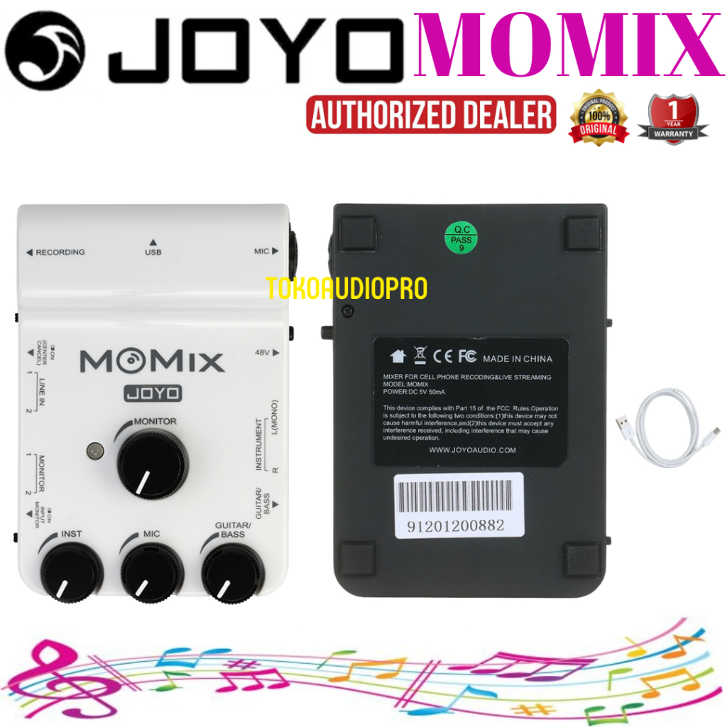 JOYO MOMIX Pocket Audio Mixer USB Audio Interface