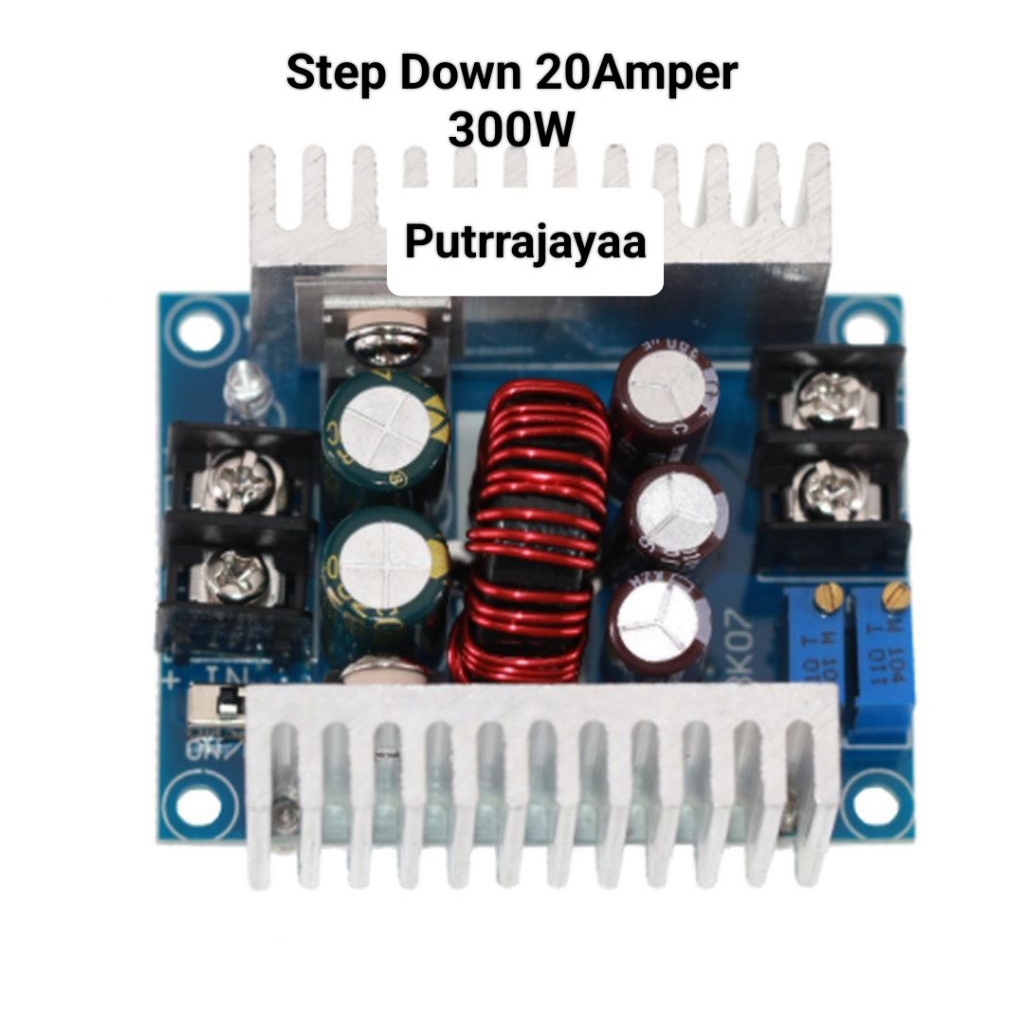 DC - DC Step Down 20 Amper 24 Volt to 12 Volt Adjustable Voltase