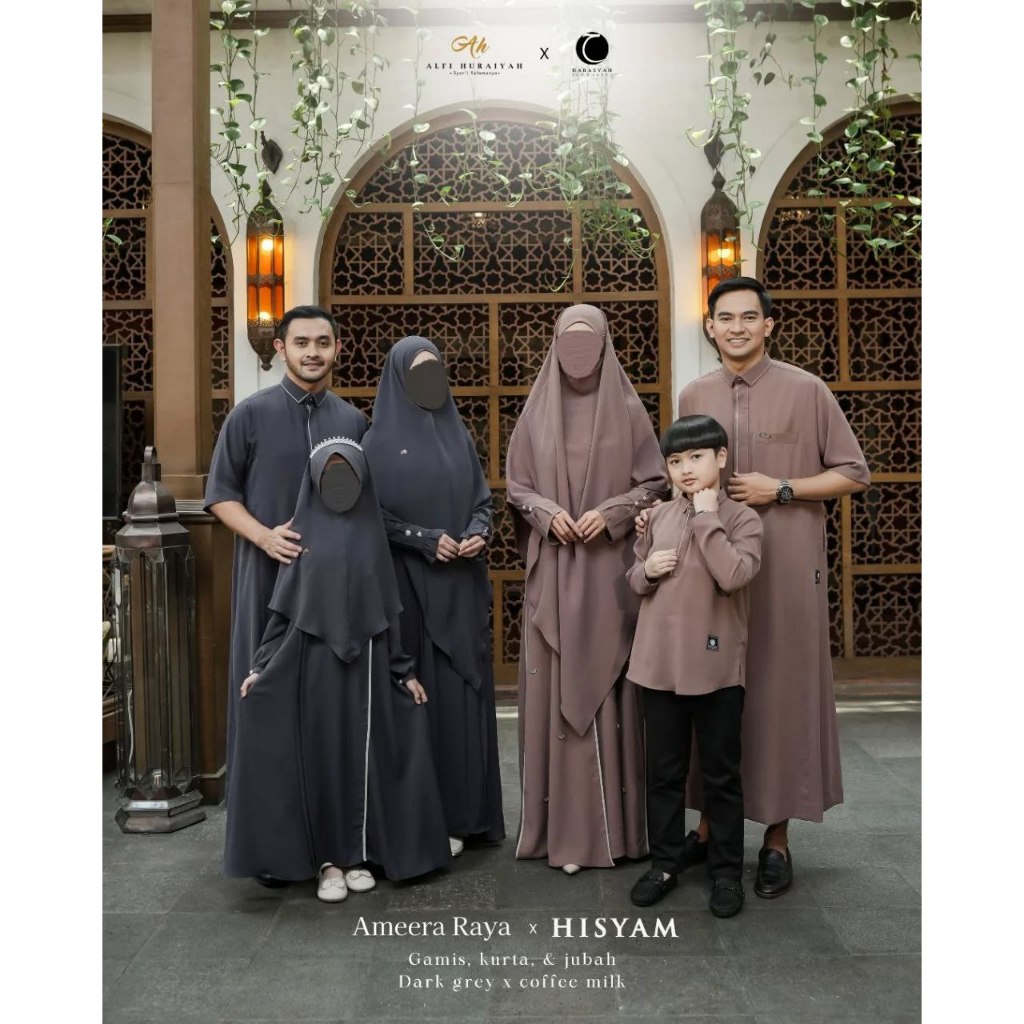 Jubah & Kurtah Hisyam Dewasa [COFFEE MILK] HABASYAH