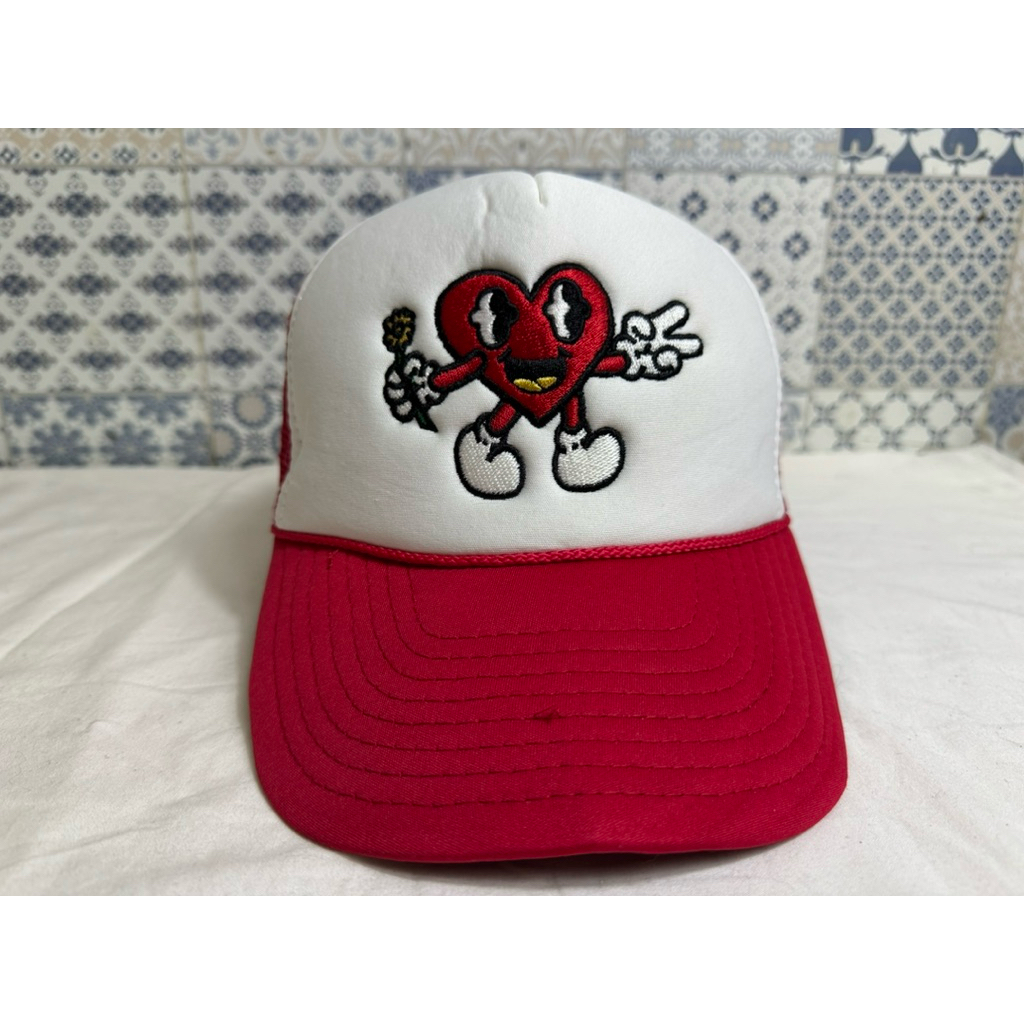 Topi Second Brand Branded Vintage Over Love By Nissin Cap Original Tali Kapal Crown Busa