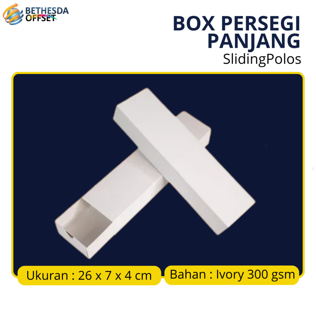 [ READY STOK ] Box Pizza Brownis Model Sliding Ukuran 26x7x4 cm Motif Polos - 20 Pcs