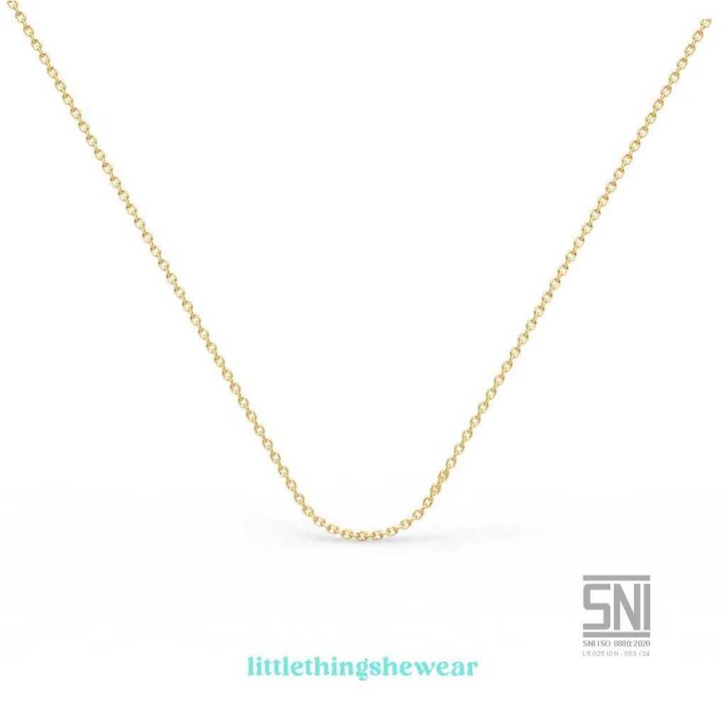 LITTLETHINGSHEWEAR - Rantai Kalung Emas KIMI Swarovski - Anak & Dewasa