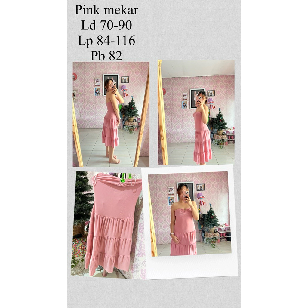 Dress pink mekar