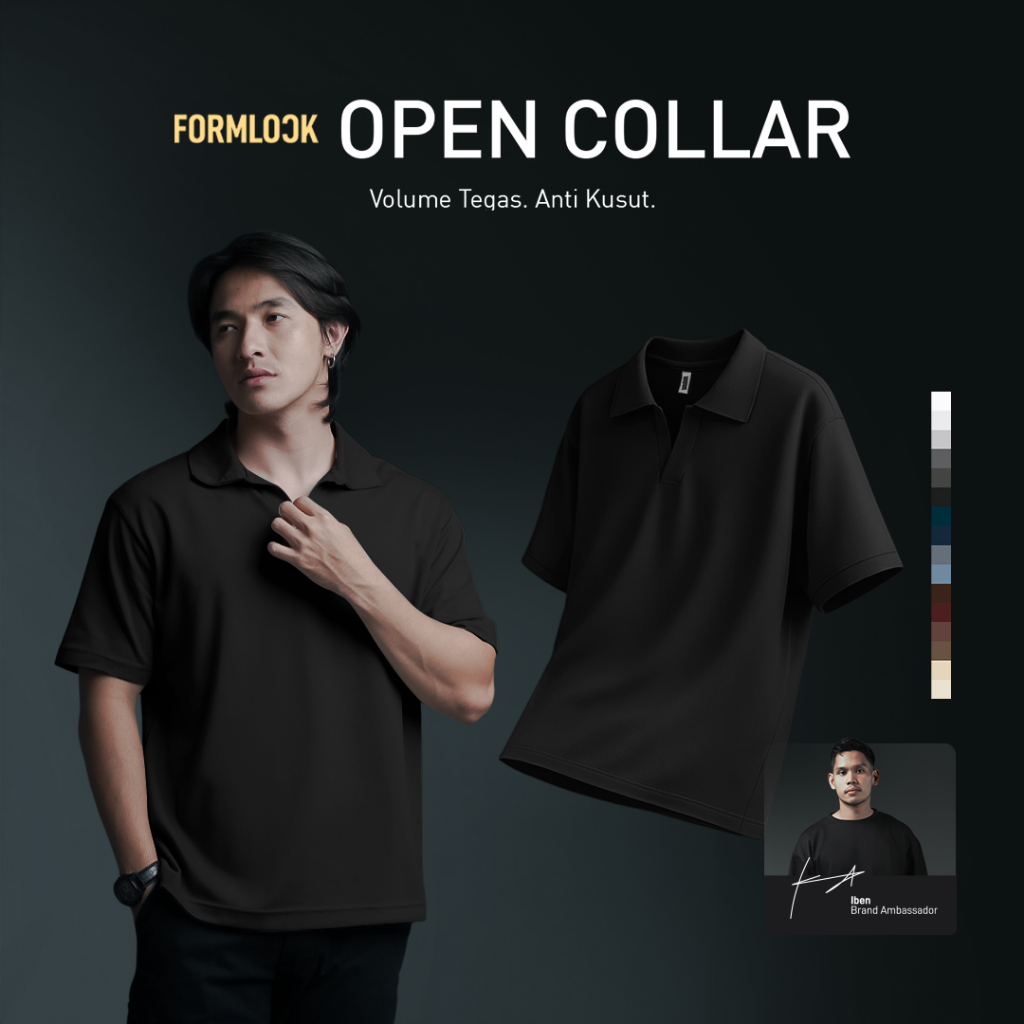 No Void Minds FORMLOCK Open Collar | Charcoal
