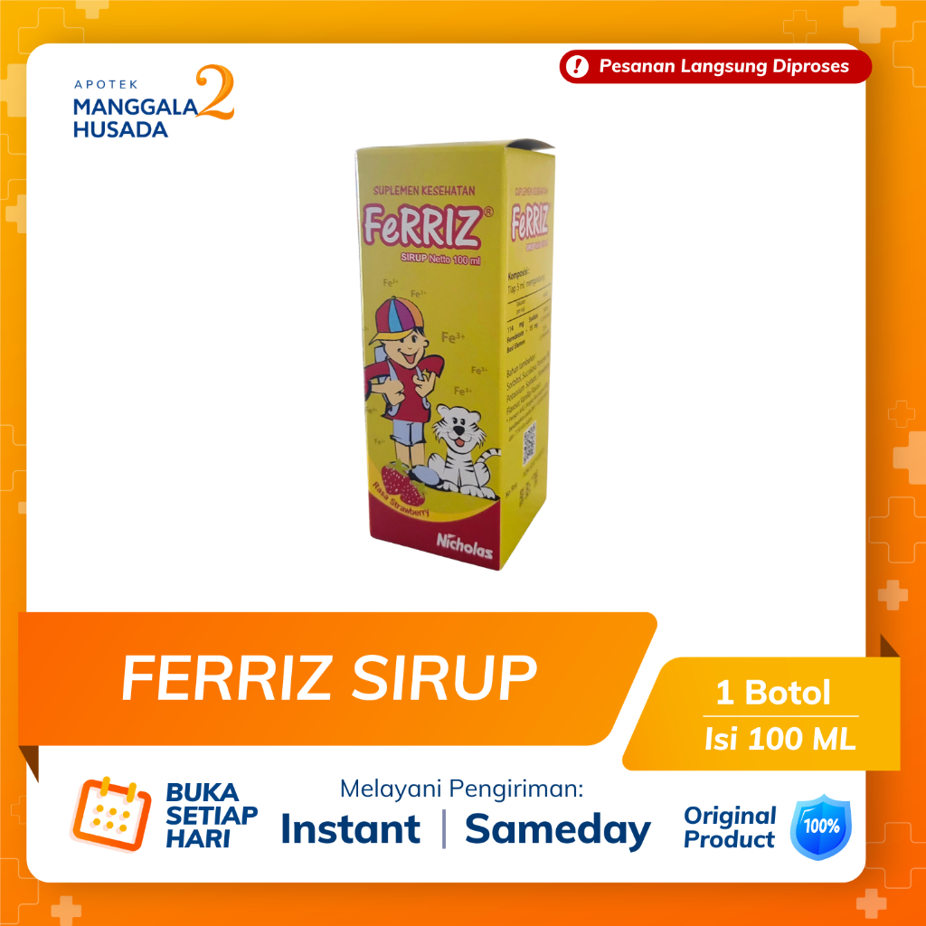 FERRIZ SIRUP 100 ML - SUPLEMEN ZAT BESI ANAK