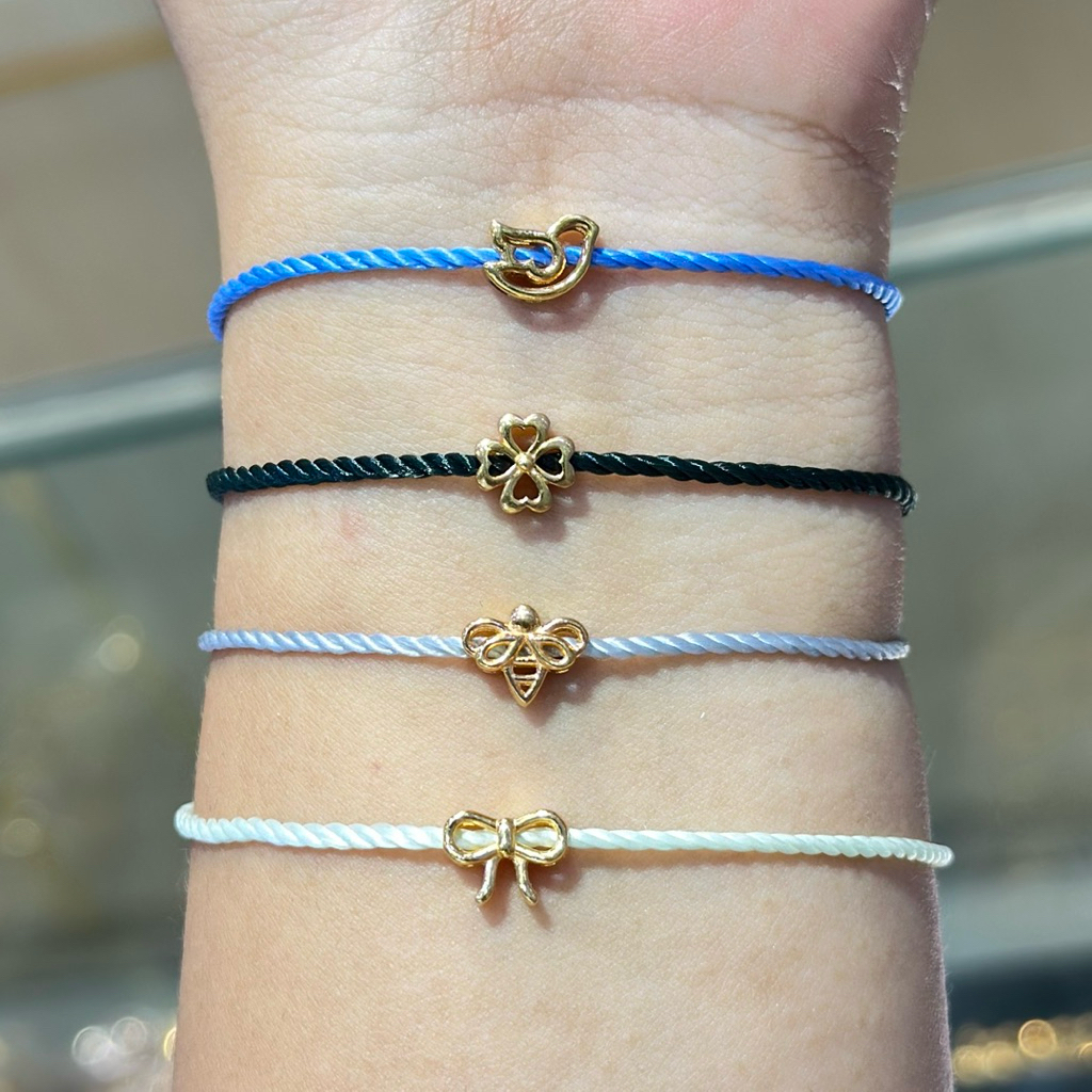 gelang charm kadar 375%/8karat free tali