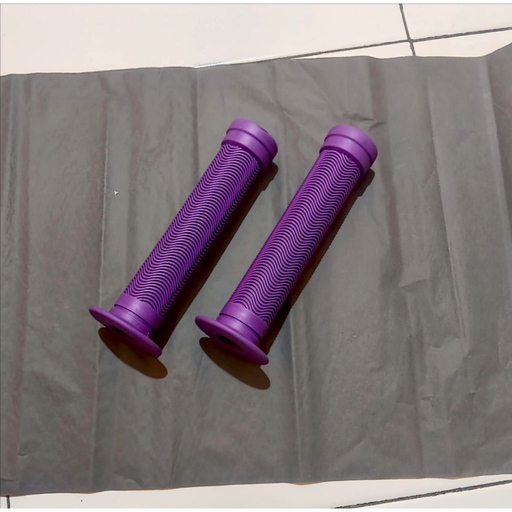 handgrip sepeda ungu empuk impor grip sepeda handfad