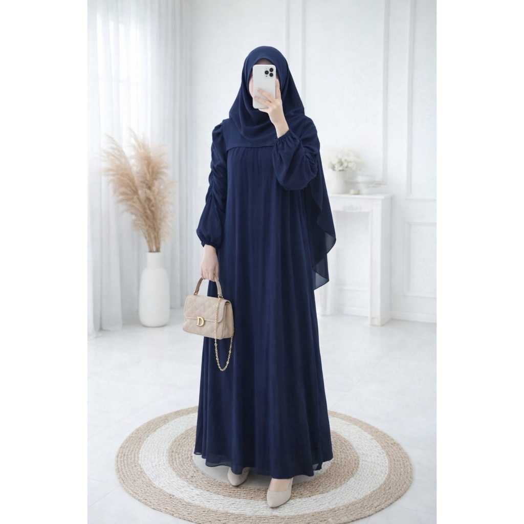 Gamis terbaru gamis wanita kekinian gamis trendy gamis set hijab