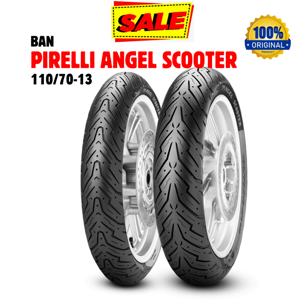 DISKON  BAN PIRELLI ANGEL SCOOTER 110/70 RING 13 BAN DEPAN NMAX PIRELLI ORIGINAL PRODUCT