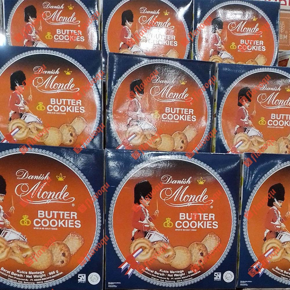 Monde Butter Cookies Kemasan Tin Kaleng 454g 908g, Kue Mentega Monde Biskuit Kaleng Premium Monde Bl
