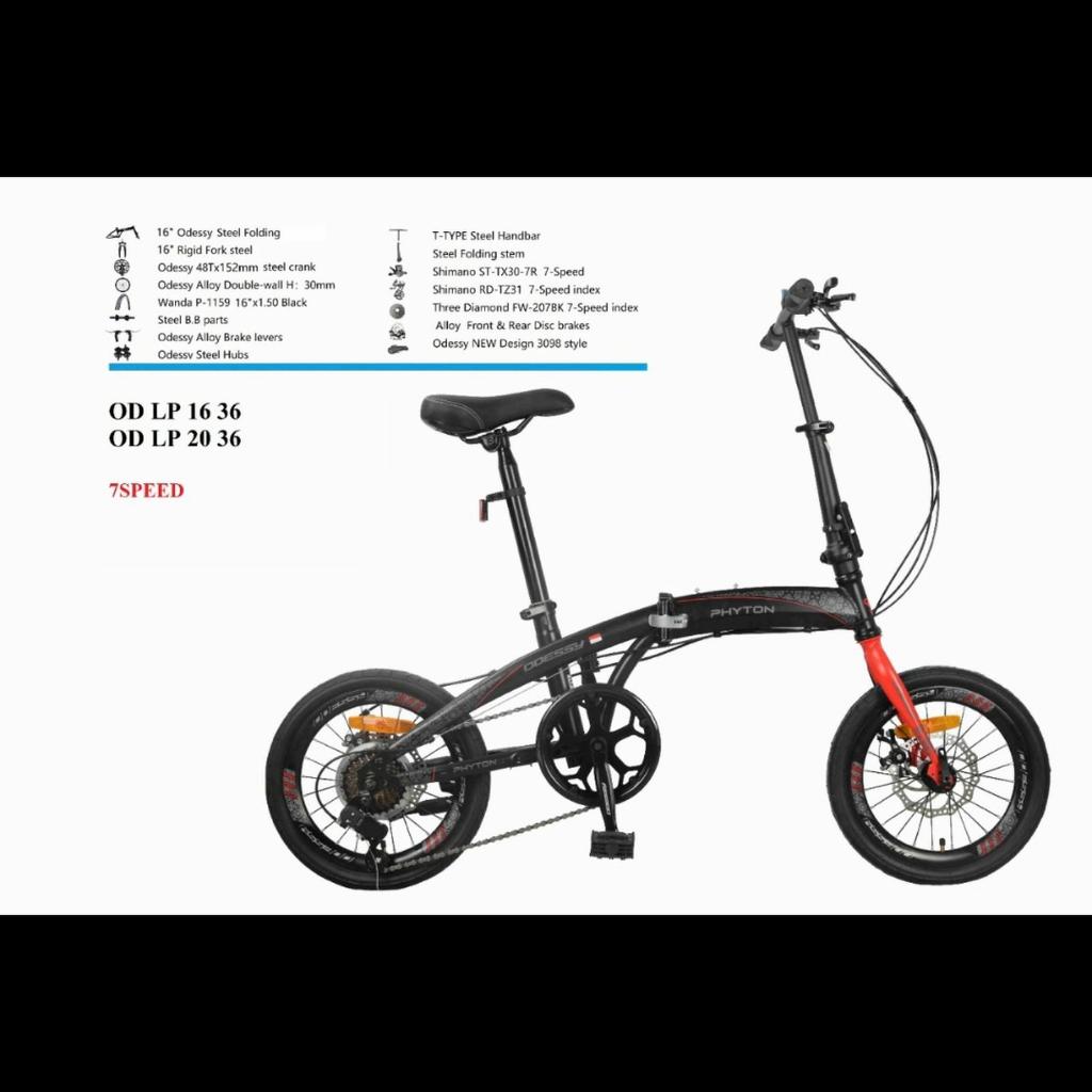 BONUS BELL Sepeda lipat odessy phyton 16 inch LIPAT  ODESSY PHITON Dan Lipat Exotic 2026 TERBARU