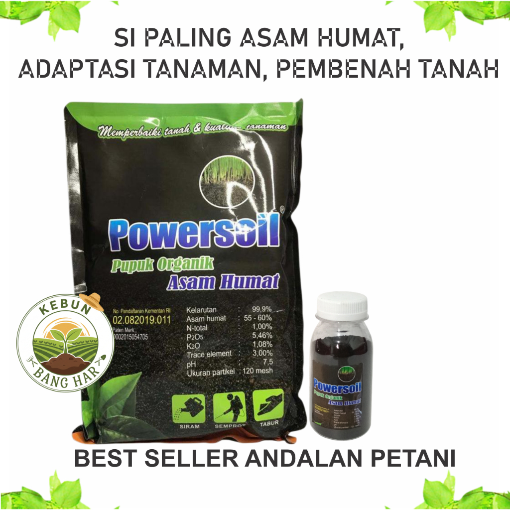 Asam Humat Powersoil asli repack 50 gr