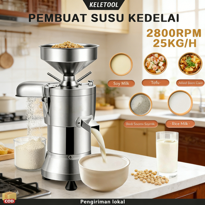 Mesin Susu Kedelai Listrik Rumah Tangga Penggiling Pemisahan Terak Mesin Soy Milk Maker Tahu mesin B