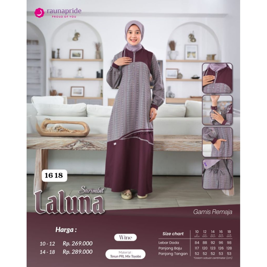 Laluna Gamis dewasa dan Gamis Remaja BY Raunapride