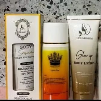 Hb Express glow siang malam & body serum IMD Kemasan Baru Hb Express