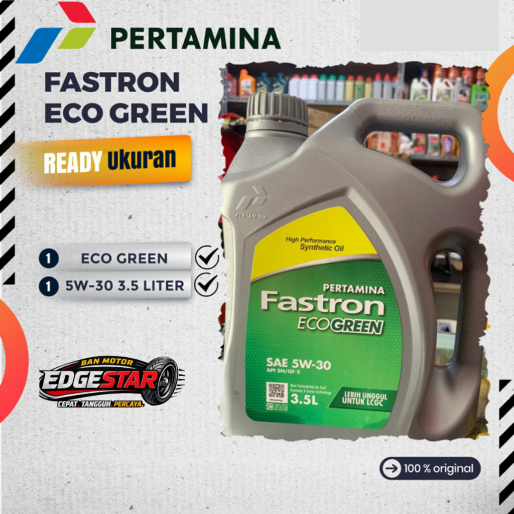 OLI MESIN PERTAMINA FASTRON Eco Green OLI MOBIL LCGC SAE 5W-30 3,5L AYLA CALYA SIGRA Brio