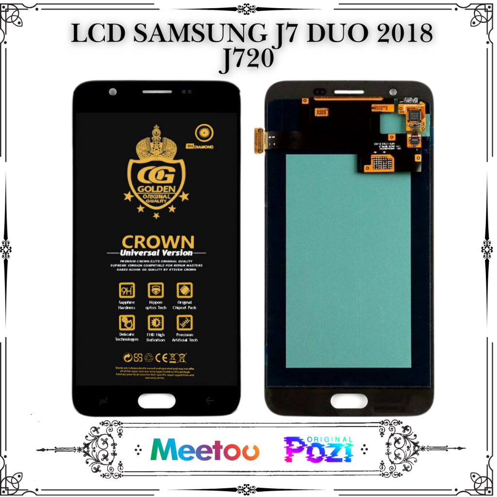 LCD SAMSUNG J7 DUO 2018 / (SAMSUNG GALAXY J7 DUO) / J720 TOUCHSCREEN FULLSET COMPLETE ORIGINAL