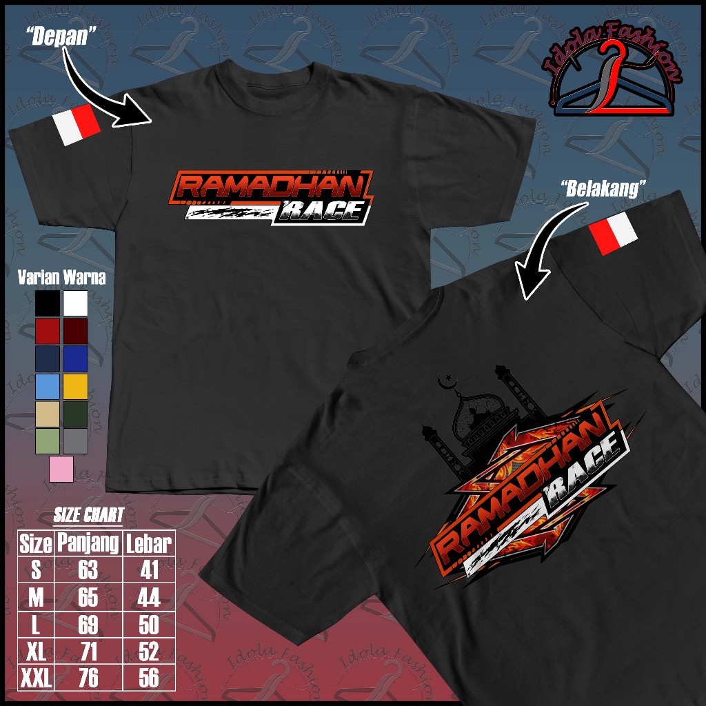 Kaos Ramadhan Race 2026 Marhaban Ya Balapan Vol 16 Drag Bike Baju Ramadan Race Repeat Racing Motor R