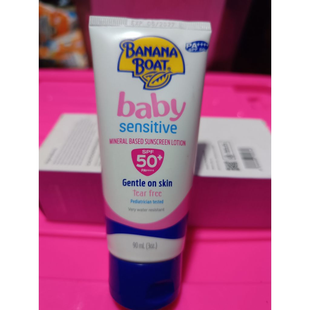 Banana Boat Baby Sensitive SPF 50+ PA++++ 90ml REJECT KEMASAN