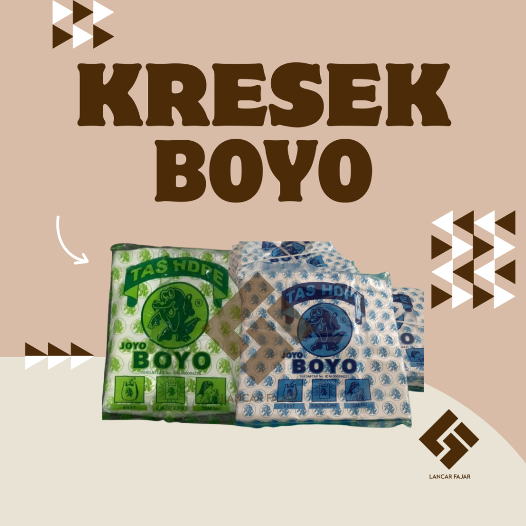 [1 pak] kresek putih susu boyo kresek putih tebal uk 15 21 24 28 35 40 isi 50lbr / Kresek BOYO Biru 
